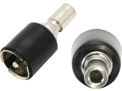 Adapter antenowy DIN Chevrolet, Chrysler, Ford, Opel ISO KĄTOWY (KRÓTKI)