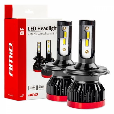 Żarówki samochodowe LED seria BF H4 6000K Canbus AMIO-02241