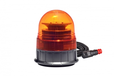 Lampa ostrzegawcza kogut 39 LED magnes R65 R10 12-24V W02m AMIO-02300