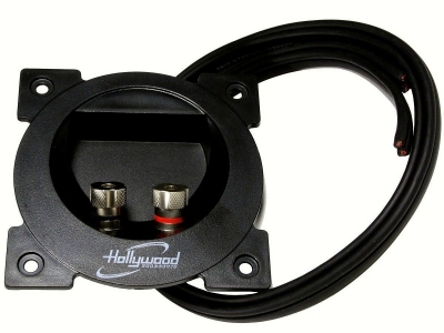 Hollywood HSTC-2 - gniazdo głośnikowe z 2 kablami