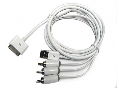 Kabel iPod iPhone USB 3xRCA USB