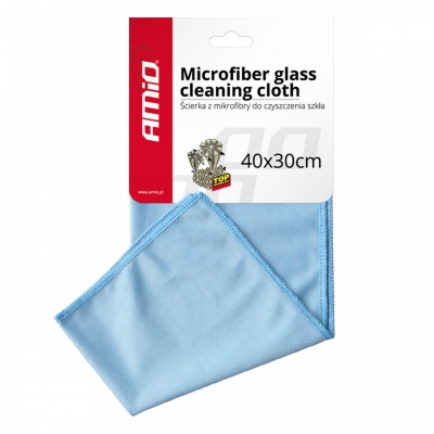 Ściereczka mikrofibra bezsmugowa do mycia czyszczenia szyb okien luster 30x40 cm AMIO-01747