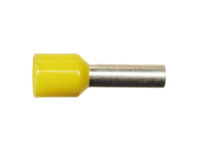 Końcówka tulejkowa izolowana 6.0 mm²  żółta