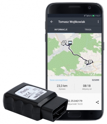 Lokalizator pojazdu GPS, GSM Flotis OBD