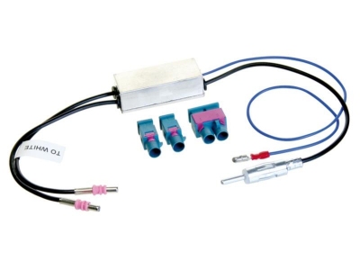 Separator antenowy Fakra(m)(Set)>DIN(m) 12V phantom  zestaw prosty