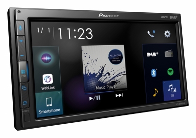 Stacja multimedialna Pioneer SPH-EVO62DAB.  Apple CarPlay i Android Auto