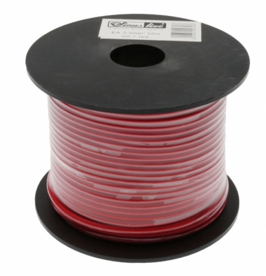SINUSLIVE Kable zasilające LgYs 2,5qmm/cena na metry czerwony