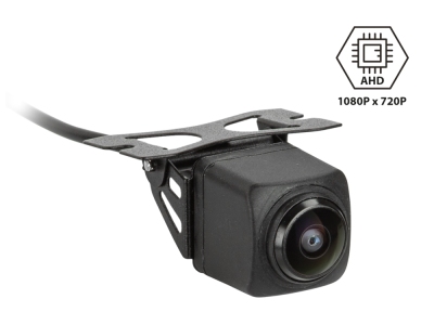 Kamera cofania / kamera przednia AHD 1080x720 konstrukcja kwadratowa, montaż: podkonstrukcja. Kąt widzenia w poziomie 180°