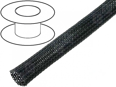 Oplot poliestrowy 4mm (3-7mm) czarny