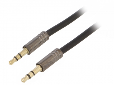 Kabel jack 3.5mm - jack 3.5mm, 3pin, 2m