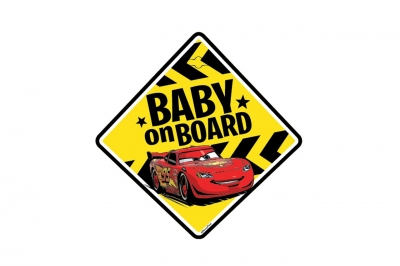 Tabliczka BABY ON BOARD CARS Dziecko w samochodzie