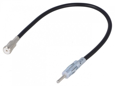 Adapter antenowy ISO-DIN przewód; wtyk prosty