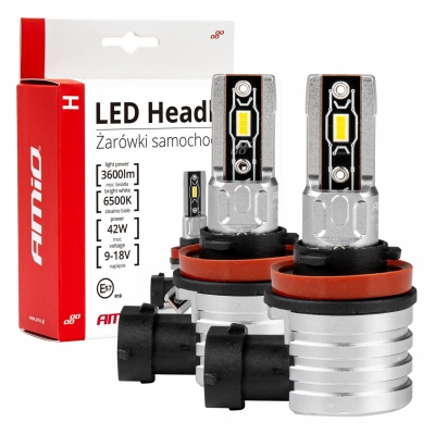 Żarówki samochodowe LED H-mini H8/H9/H11 AMiO-03333