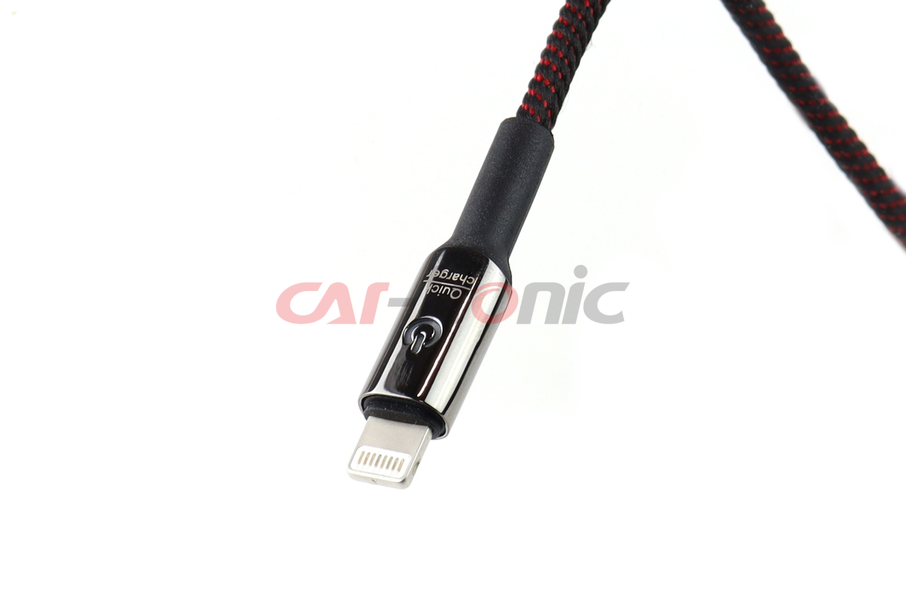 Kabel USB iphone Lightning z diodą LED 1 m UC-10 AMIO-02527