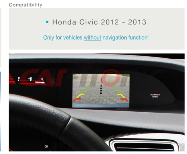 Interfejs kamery - Honda Civic 2012-2013