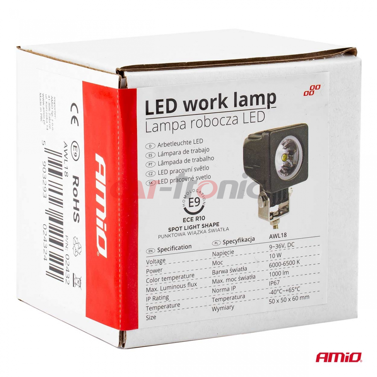 Lampa robocza halogen LED szperacz AWL18 AMIO-02432