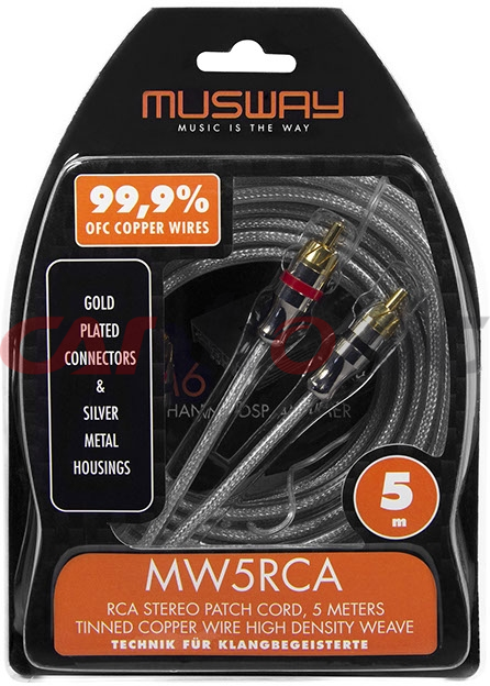 Przewód sygnałowy RCA 5m MUSWAY MW5RCA