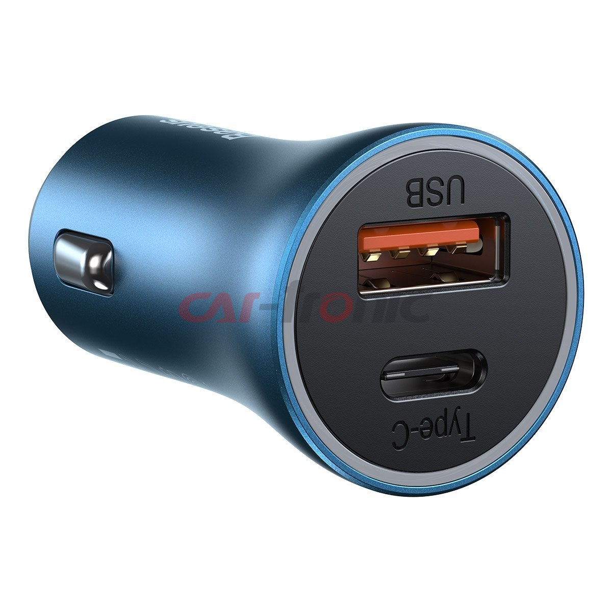Ładowarka samochodowa BASEUS Golden Contactor Pro, USB + USB-C, QC4.0+, PD, SCP, 40W