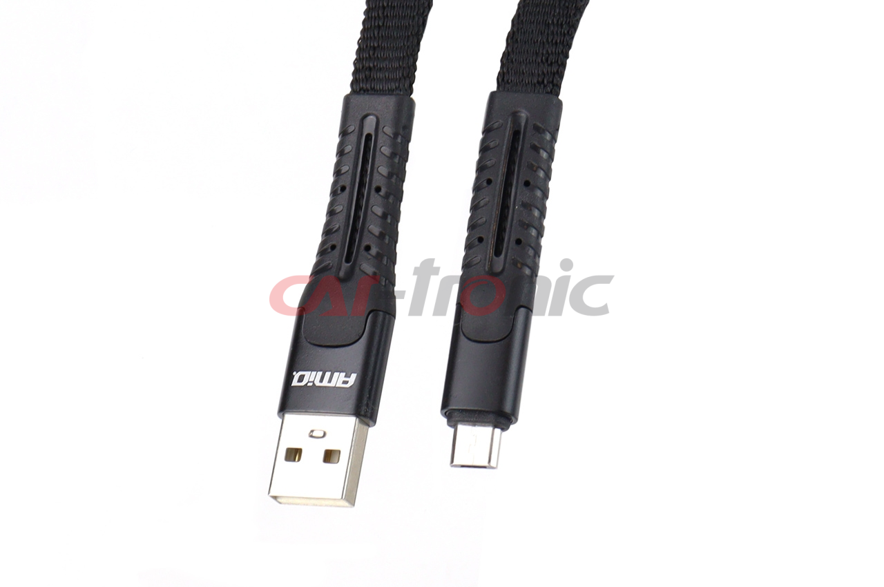Kabel USB micro USB sprężynujący 1.2 m UC-12 AMIO-02529