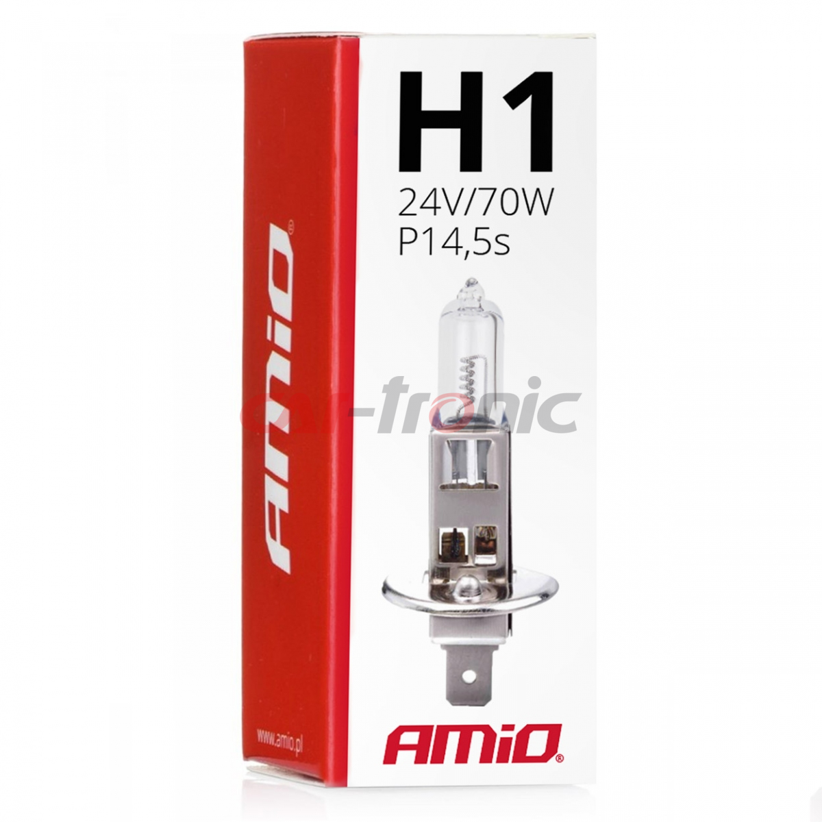 Żarówka halogenowa H1 24V 70W AMIO-01482