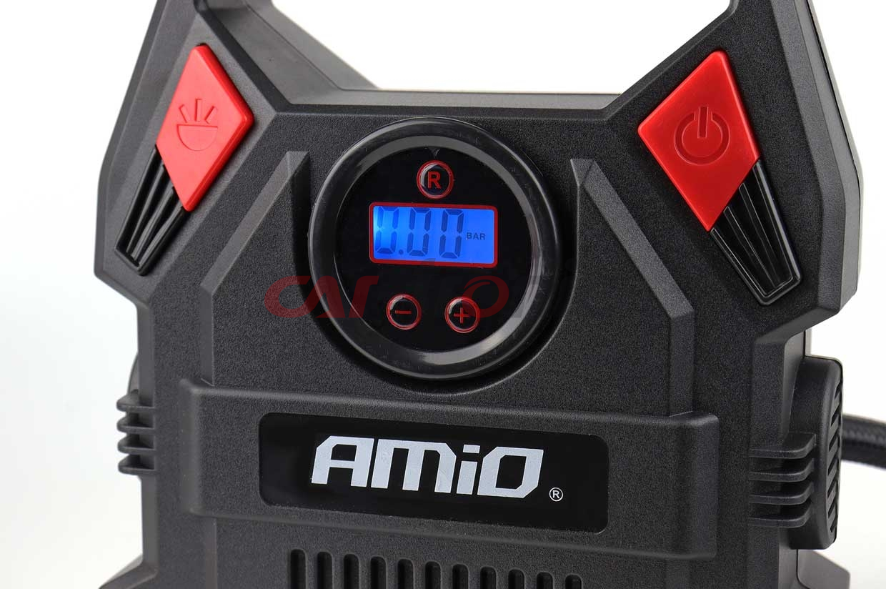 Kompresor samochodowy cyfrowy LED LCD 12V ACOMP-17 AMIO-2642