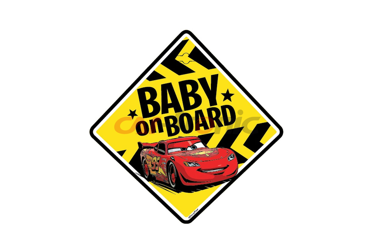 Tabliczka BABY ON BOARD CARS Dziecko w samochodzie