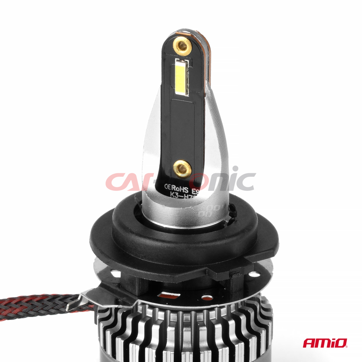 Żarówki samochodowe LED seria K3 H7-1 12V 6000K Canbus AMIO-03684