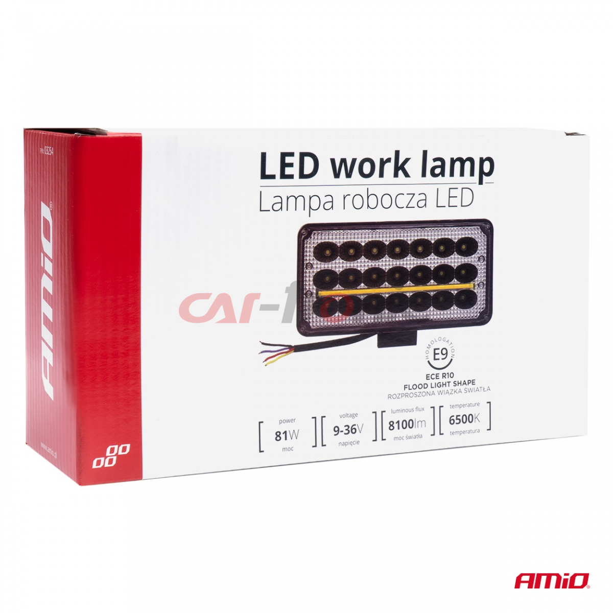 Lampa robocza halogen LED szperacz AWL43 27 LED AMIO-03254