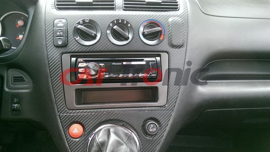 Ramka radiowa Honda Civic stalowa 07/2001->2003 (manualna klimatyzacja)
