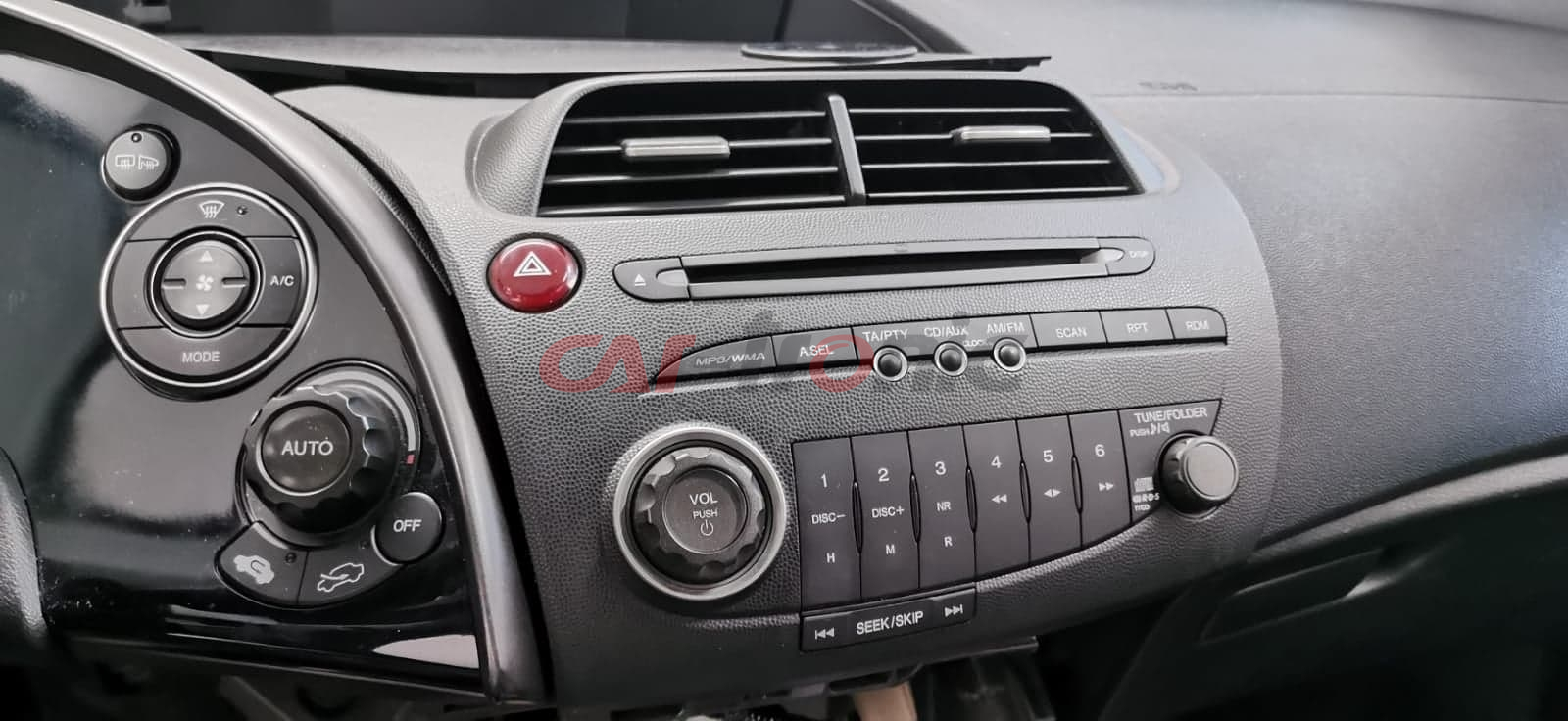 Ramka radiowa 2 DIN Honda Civic VIII UFO 2006 - 2011 czarna
