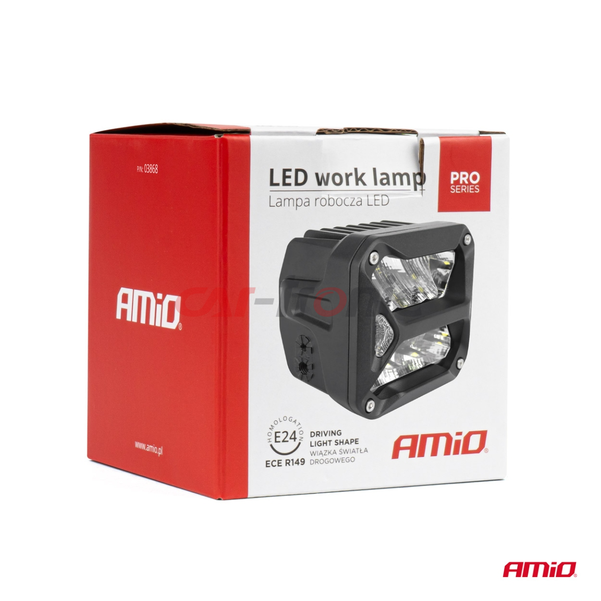 Światło drogowe LED lampa robocza seria PRO ECE R149 AMIO-03868
