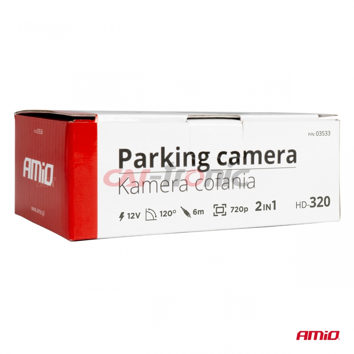 Kamera cofania parkowania HD-320 12v 720p AMIO-03533