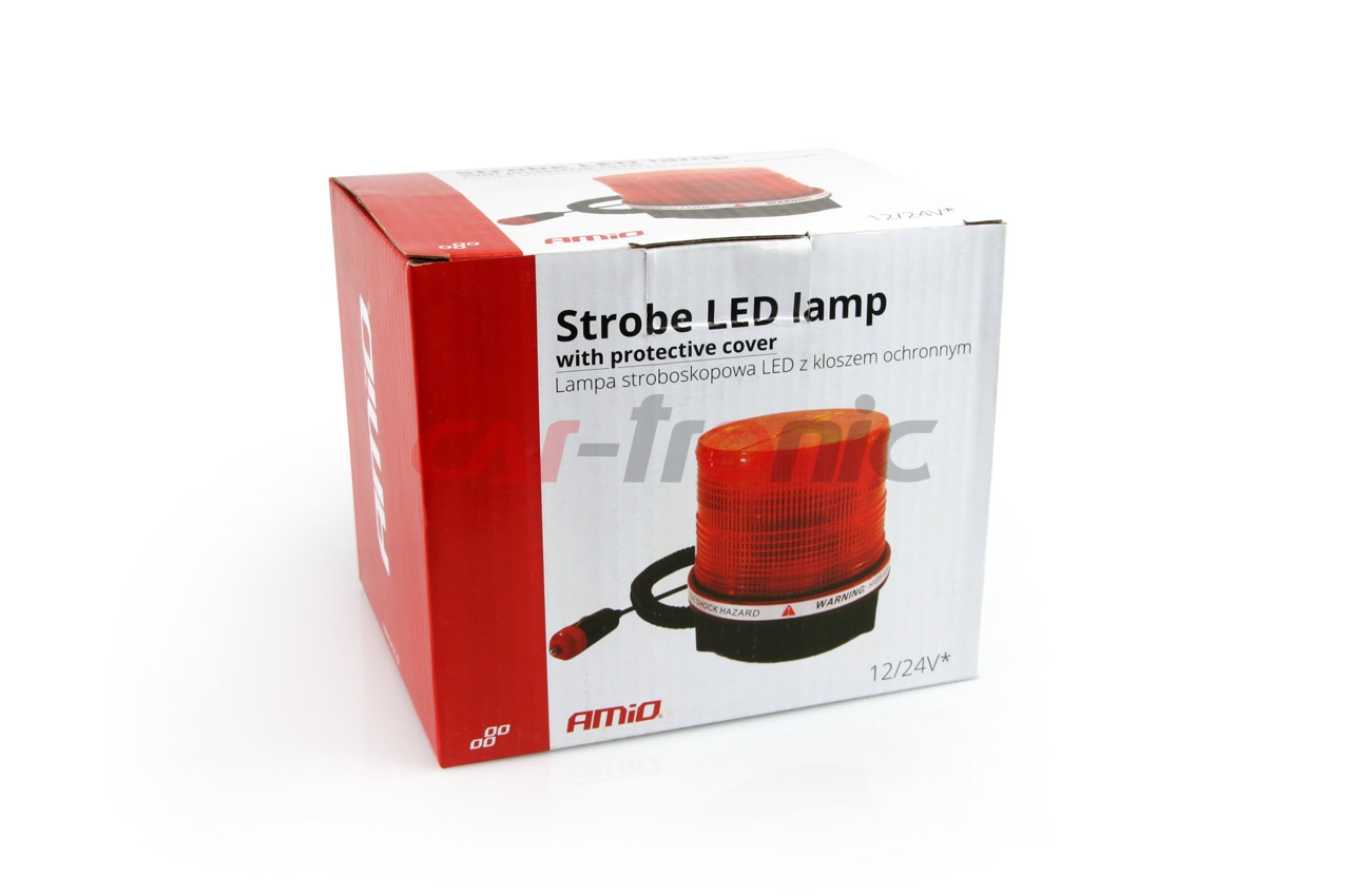 Lampa ostrzegawcza stroboskopowa kogut LED 24V AMIO-01277