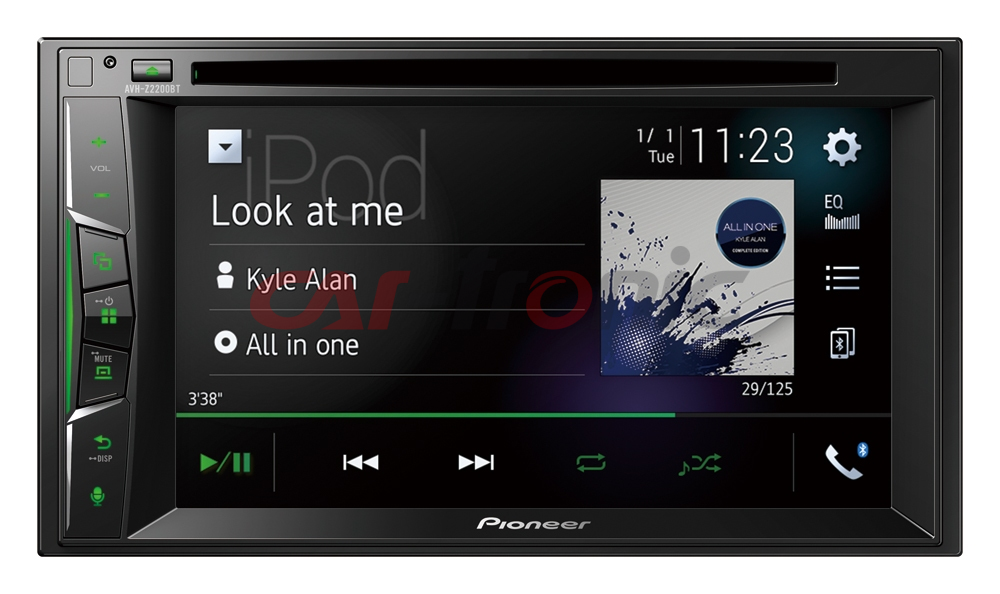 Stacja multimedialna Pioneer AVH-Z2200BT.  Apple CarPlay.