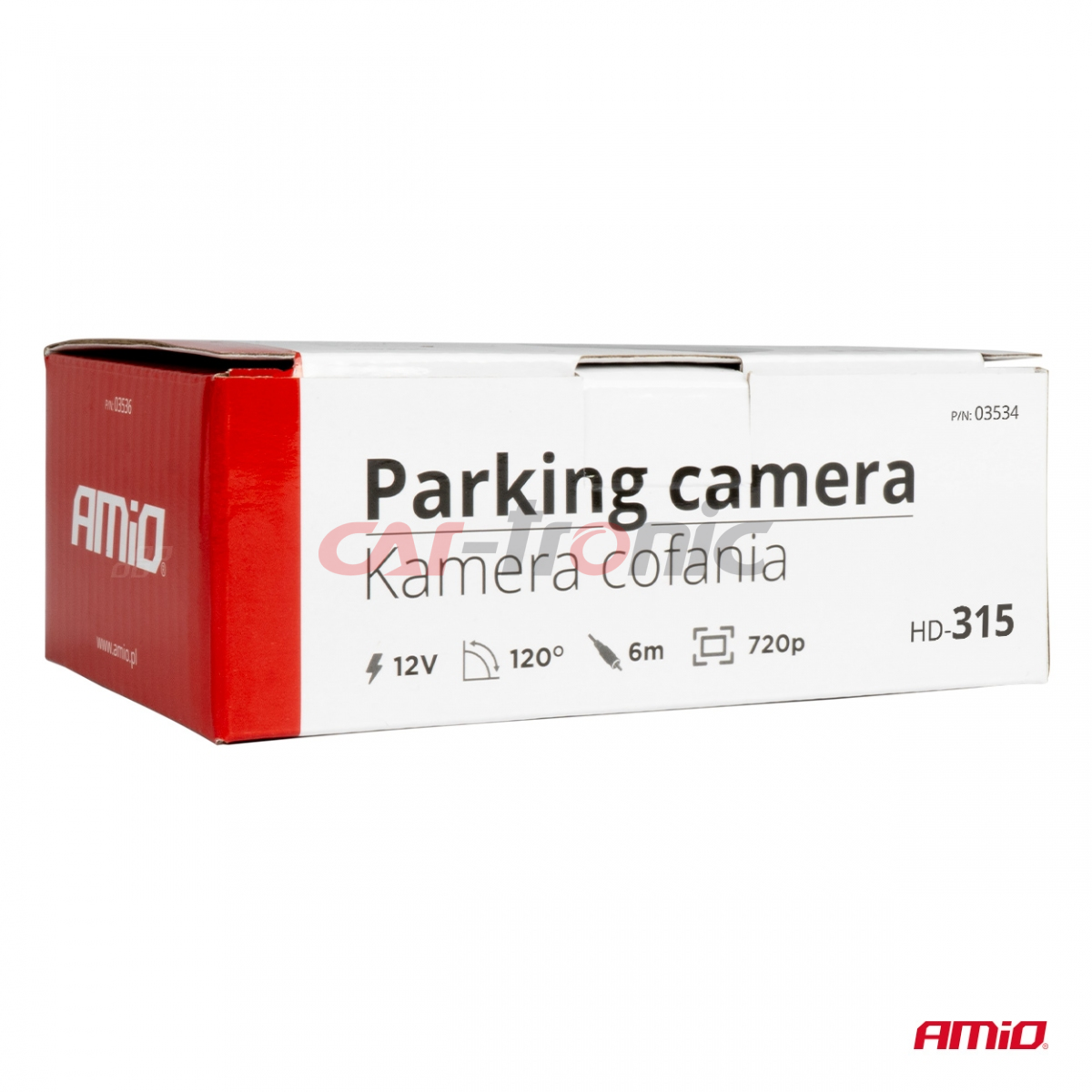 Kamera cofania parkowania HD-315 12v 720p AMIO-03534