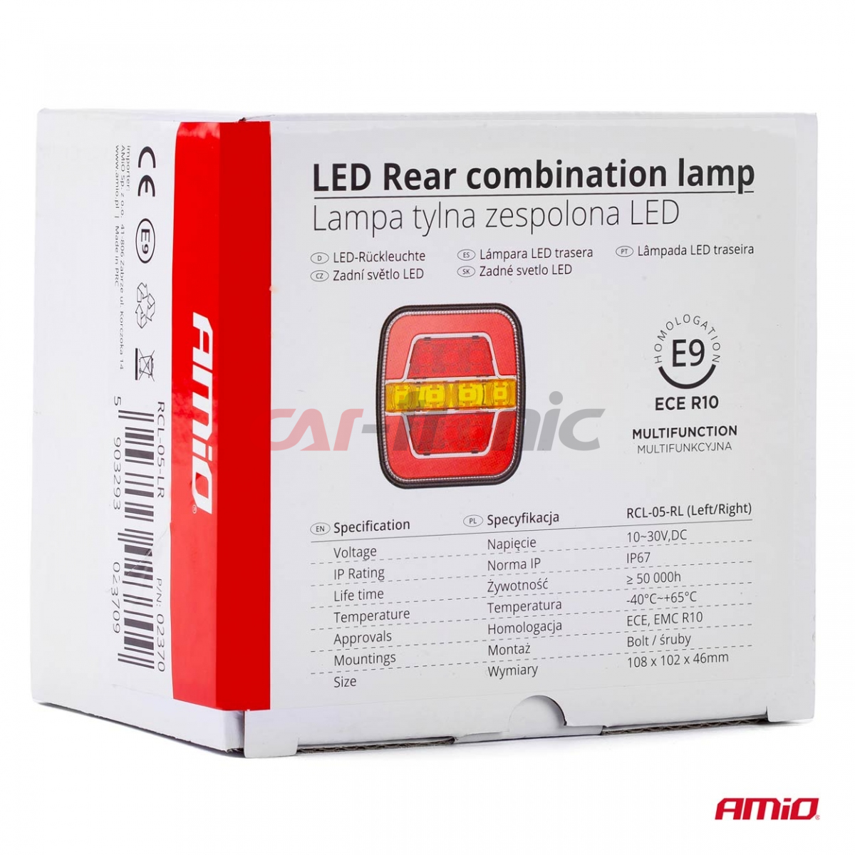 Lampa tylna zespolona LED RCL-05-LR lewa prawa AMIO-02370