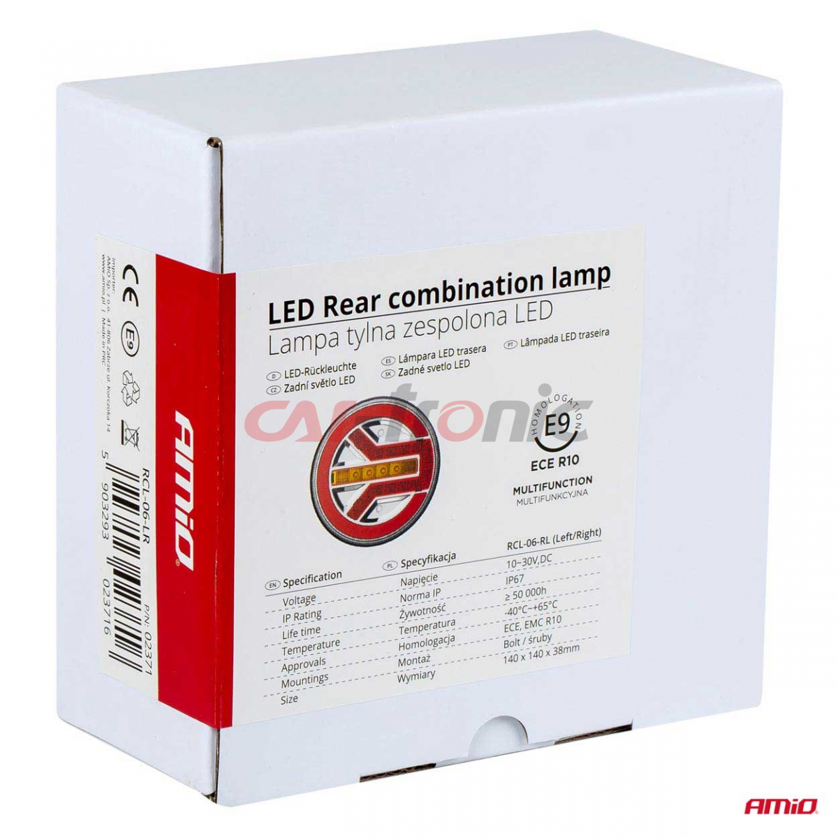 Lampa tylna zespolona LED RCL-06-LR lewa prawa AMIO-02371