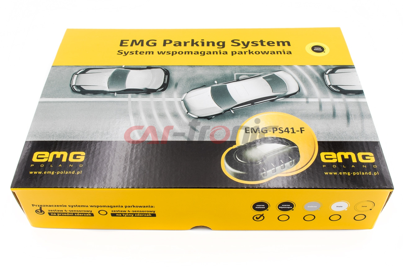 Czujniki parkowania EMG-PS41-F - 4 sensorowy zestaw na przedni zderzak