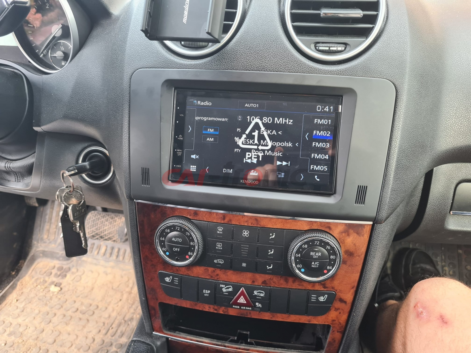 Ramka radiowa 2 DIN Mercedes GL (X164), ML (W164) 2006->