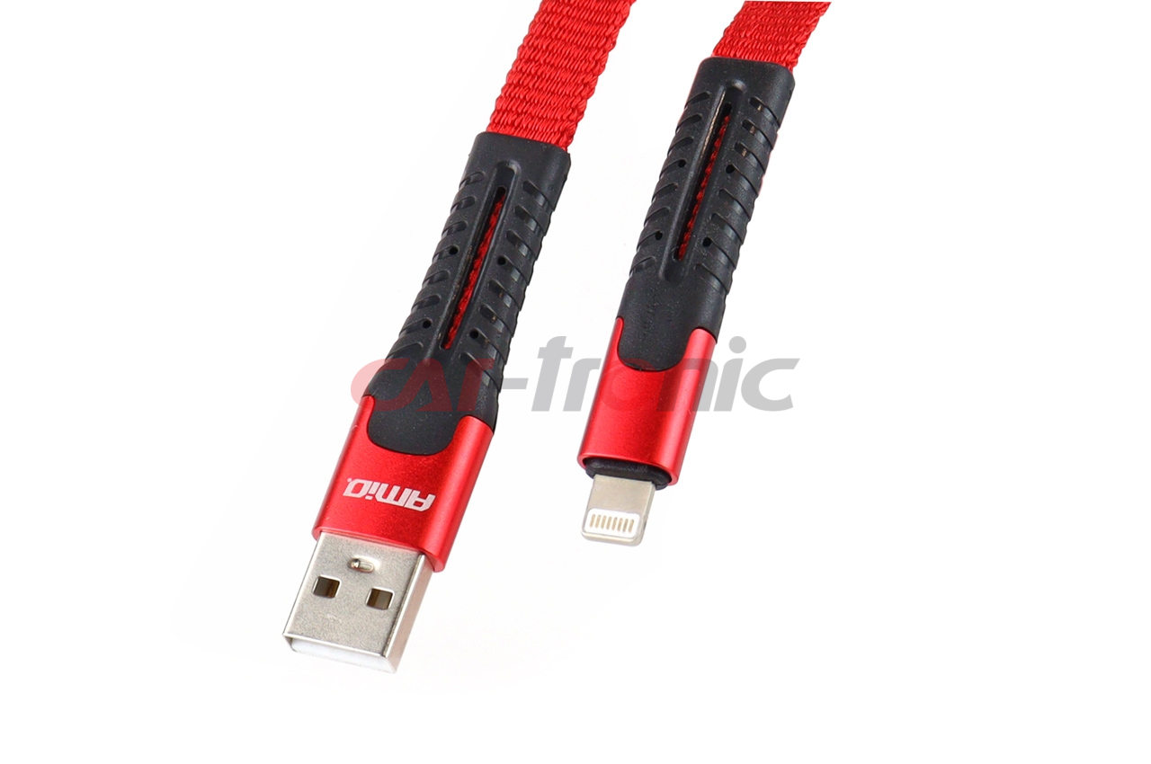 Kabel USB iphone Lightning sprężynujący 1.2 m UC-13 AMIO-02530