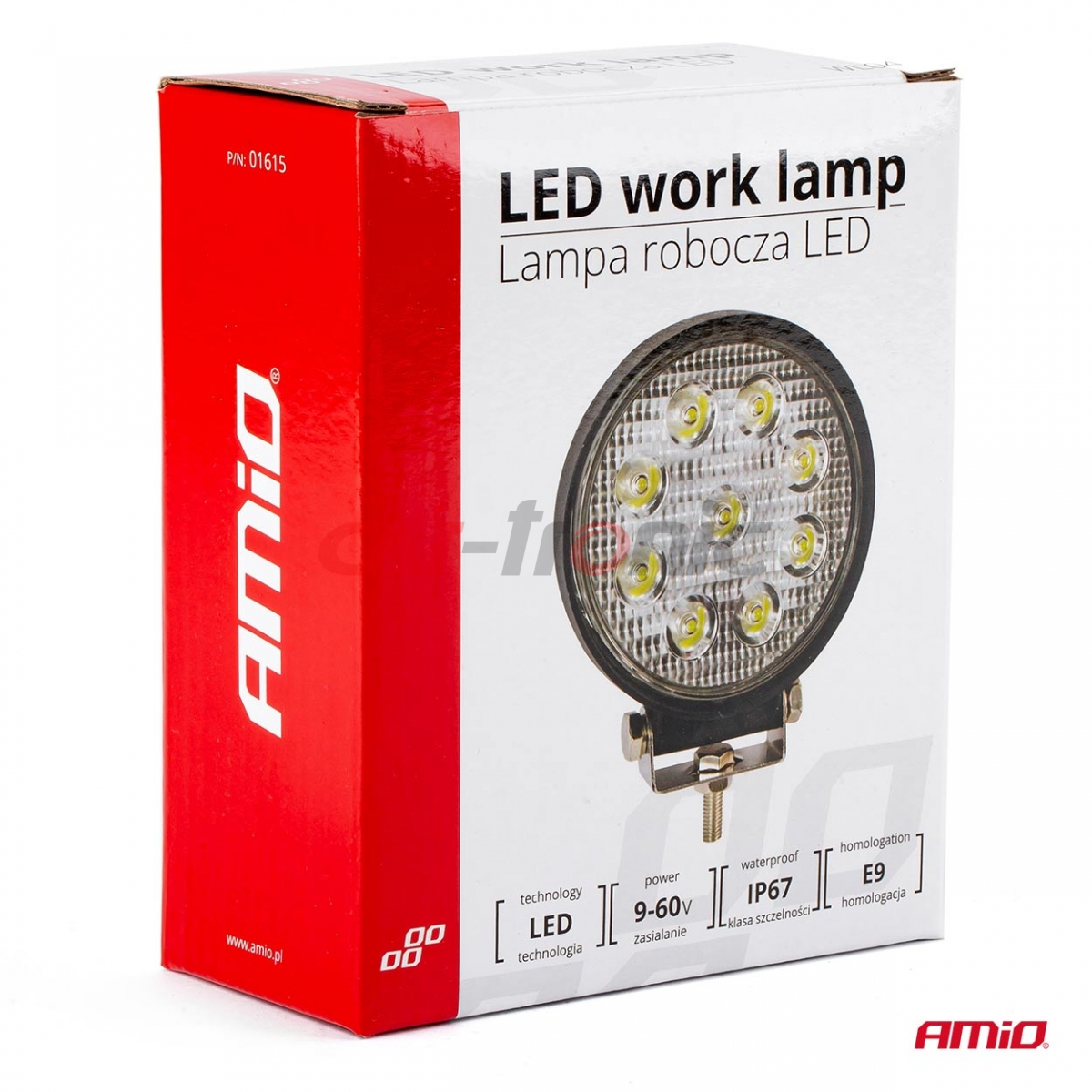 Lampa robocza halogen LED szperacz AWL04 9 LED AMIO-01615