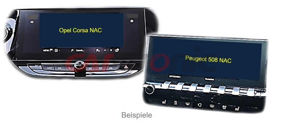 Interfejs kamery Peugeot, Opel NAC Systems z monitorem 10.25 cala