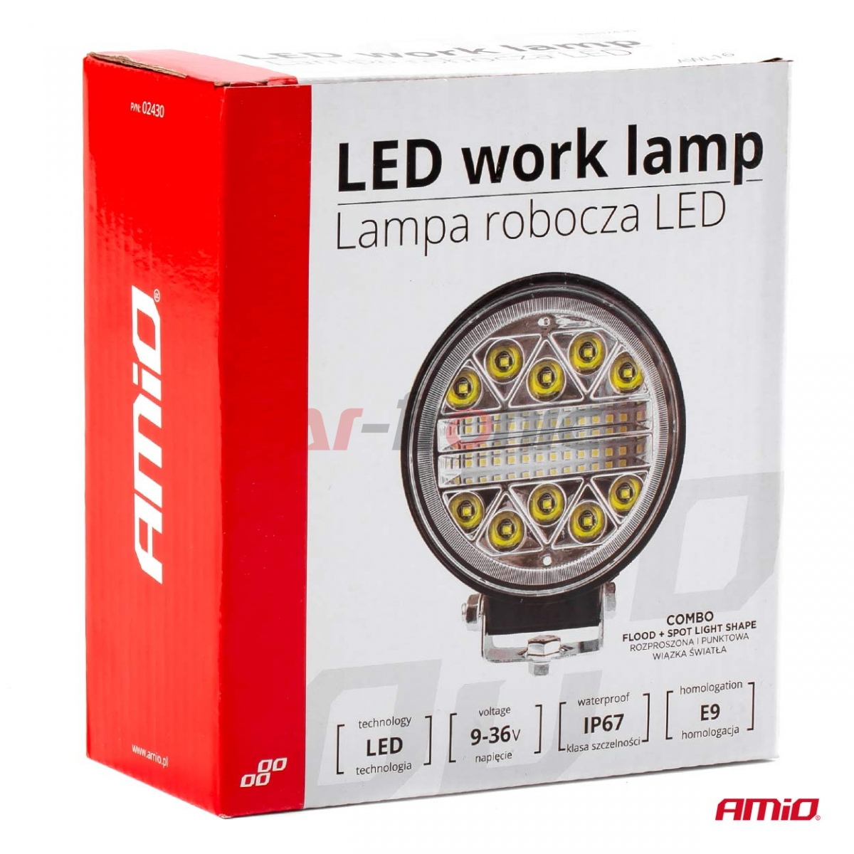 Lampa robocza halogen LED szperacz AWL16 26LED AMIO-02430