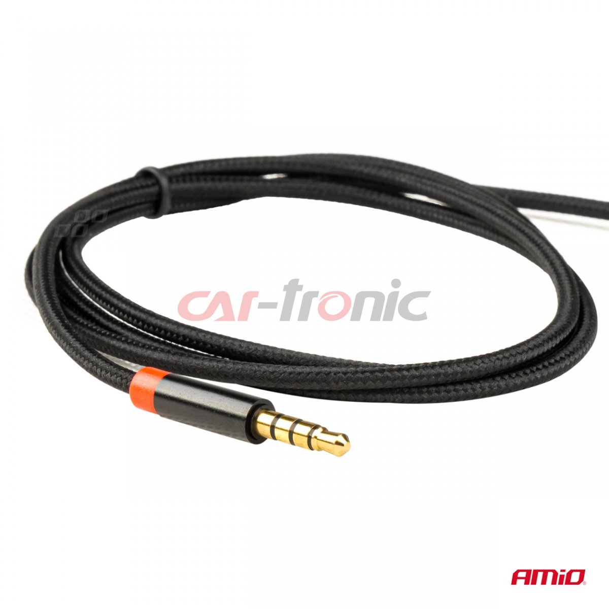 Kabel AUX MINI JACK 3,5mm oplot 200cm AMIO-03270