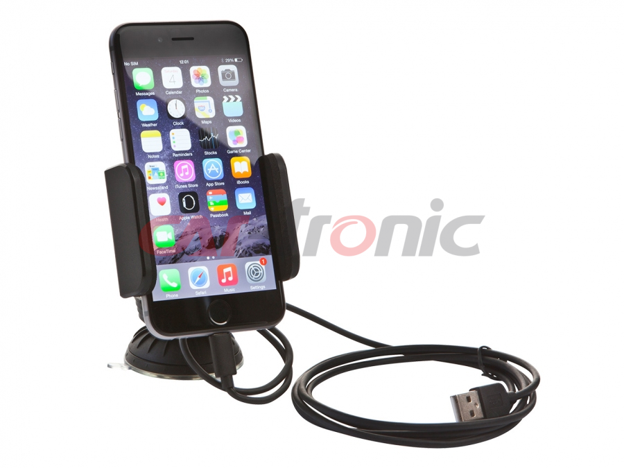 Uchwyt Dension CAR DOCK iPhone 5,5S,6,7- transmiter,AUX,ładowanie