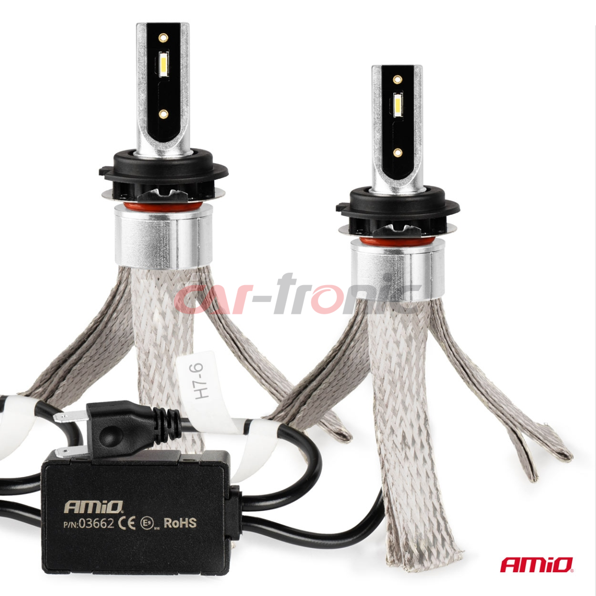 Żarówki samochodowe LED seria FLEX+ H7-6 12V 24V 6000K Canbus AMIO-03662