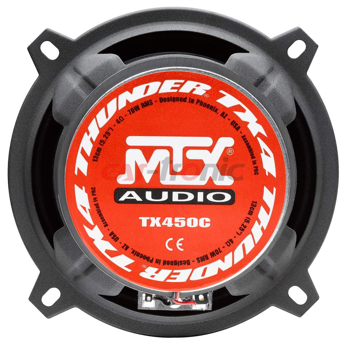Głośniki samochodowe 2 - drożne współosiowe MTX AUDIO TX450C, 4 Ohm, 70W RMS, 130 mm