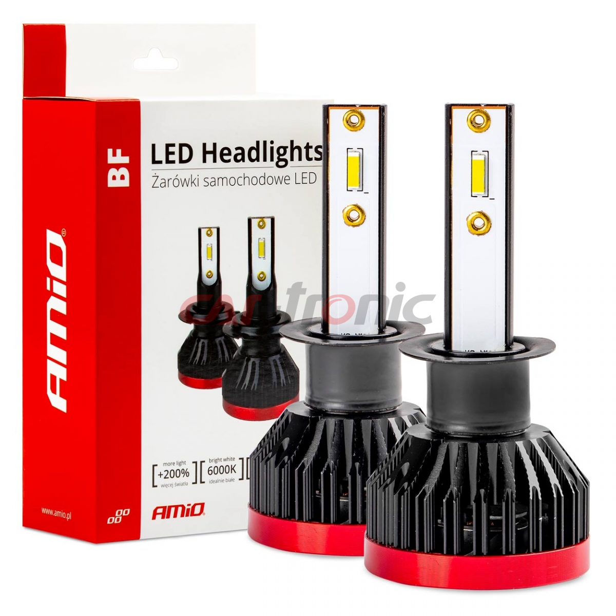 Żarówki samochodowe LED seria BF H1 6000K Canbus AMIO-02240
