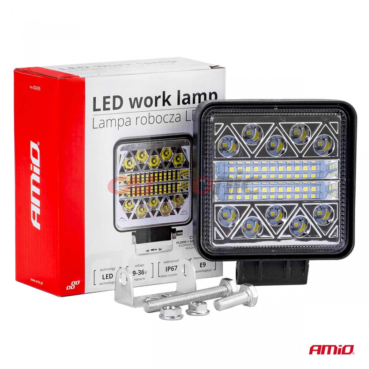Lampa robocza halogen LED szperacz AWL15 26LED AMIO-02429