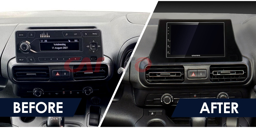 Ramka radiowa 2 DIN Citroen Berlingo , Peugeot Partner, Opel Combo 2019 ->